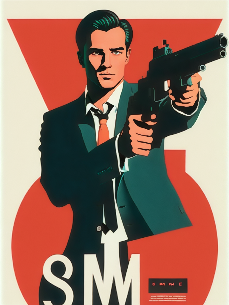 00769-257862198-a movie poster of a man with a gun in his hand and the words sme scoboee on it by Olly Moss.png